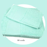 colore verde lavette cucina salviette ospite bagno asciugamani spugna cotone inserto bordura bordo tela aida da ricamare con iniziali cifre disegni