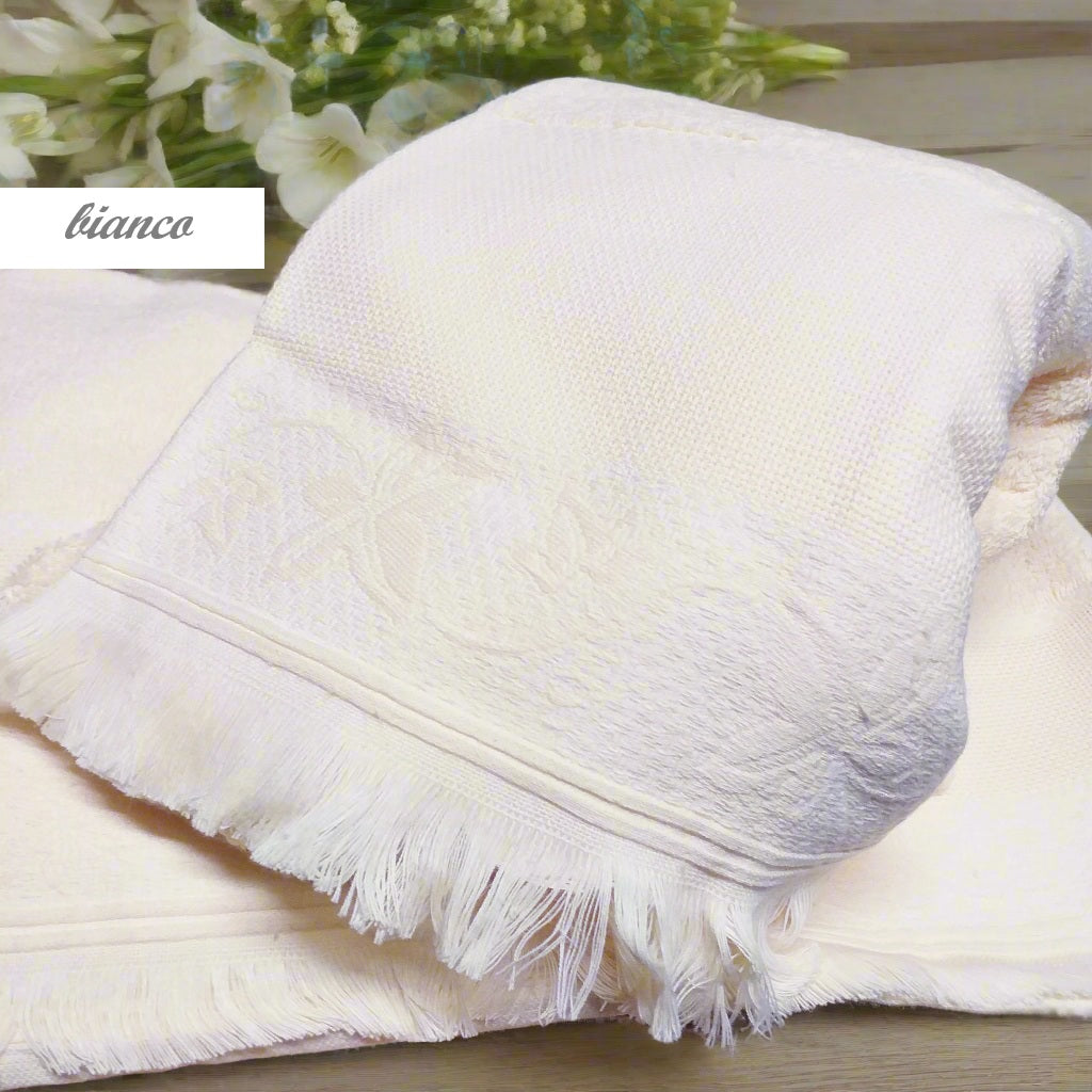 bianco set mani ospite asciugamani colorati di spugna cotone tela Aida da ricamare a punto croce per idee regalo bagno