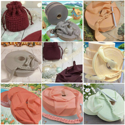 shop fettuccia autunno 2025 arancio zucca beige tortora chiaro grigio argento cammello verde chiaro bordò vinaccia e mattone maglina stafil jersey borse cestini tappeti uncinetto scaldacollo collane pochette clutch bags abbigliamento moda