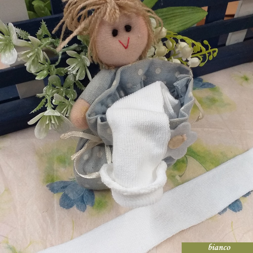 tubolari piccoli mini bianchi maglina elastica tessuto creare bambole Renkalik braccia gambe