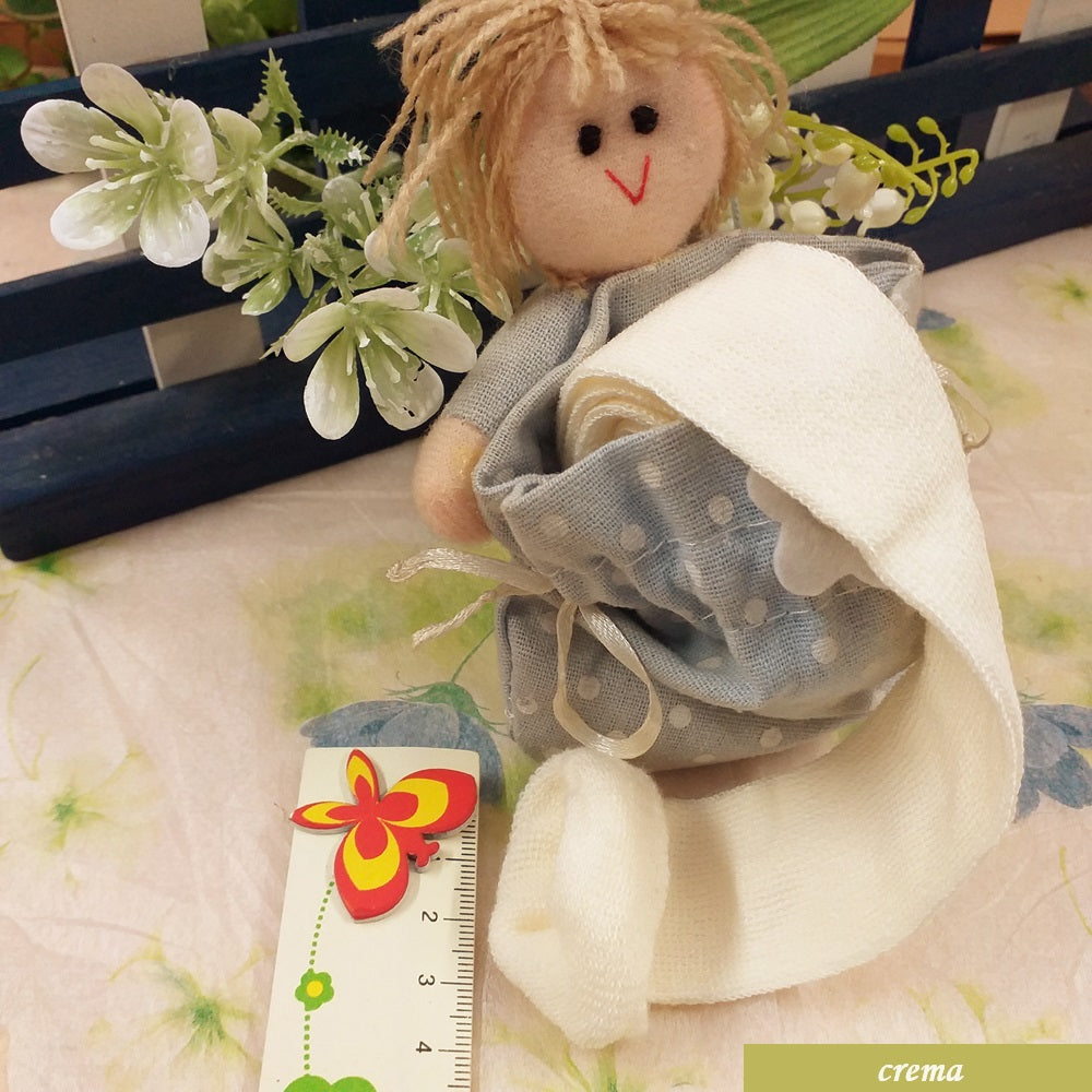 tubolari piccoli mini crema maglina elastica tessuto creare bambole Renkalik braccia gambe pigottine di pezza e stoffa