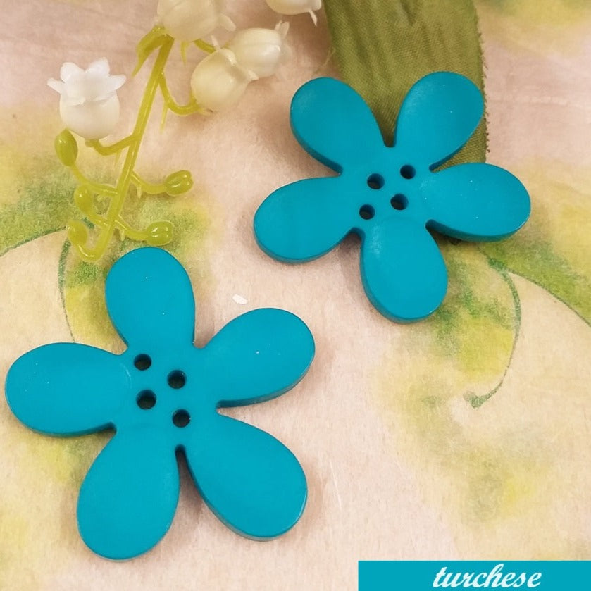 Arricraft 10 Paia Orecchini A Cerchio Con Fiori Colorati In Resina E Acciaio Inox 304 – Base Rotonda Dorata Per Creazione Gioielli Fai Da Te, 35mm