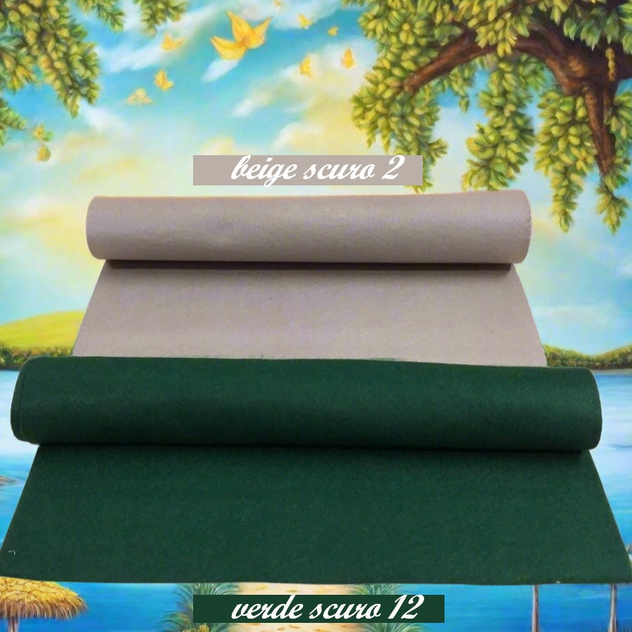 colori verde beige creare foglie fiori composizioni Pasqua ghirlanda Natale feltro pannolenci 1 mm morbido sottile tinta unita ad uso cucito creativo addobbi decorazioni