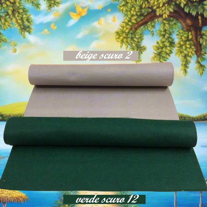 colori verde beige creare foglie fiori composizioni Pasqua ghirlanda Natale feltro pannolenci 1 mm morbido sottile tinta unita ad uso cucito creativo addobbi decorazioni