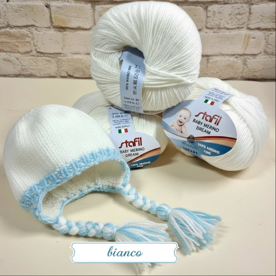 lana merino neonato bebè baby ideale filato per copertina cappello cuffia berretto scarpine golfino tutina