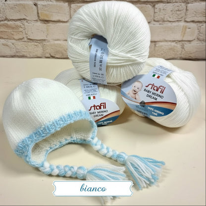 lana merino neonato bebè baby ideale filato per copertina cappello cuffia berretto scarpine golfino tutina