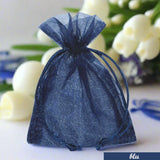 blu scuro negozio online sacchetti organza portaconfetti bomboniere bustine con tirante per confezioni regalo portariso sposi packaging lavanda confezionamento pot-pourri fiori profumati