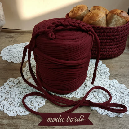 moda bordò cucirini tre stelle wiggly fettuccia borse uncinetto filato cotone elastico crochet bag clutch progetti pochette borsette da sera cerimonia natalizie cestini