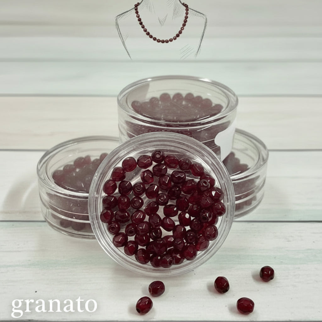 bordeaux cristalli perline collane e bigiotteria offerta perle 4 mm sfaccettate uso tessitura intreccio uncinetto collane
