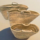 piccola e grande forma cesto coffa siciliana paglia naturale borsa mare con manici da rivestire decorare fai da te personalizzare