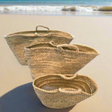 forma cesto coffa siciliana paglia naturale borsa mare con manici da rivestire decorare fai da te personalizzare