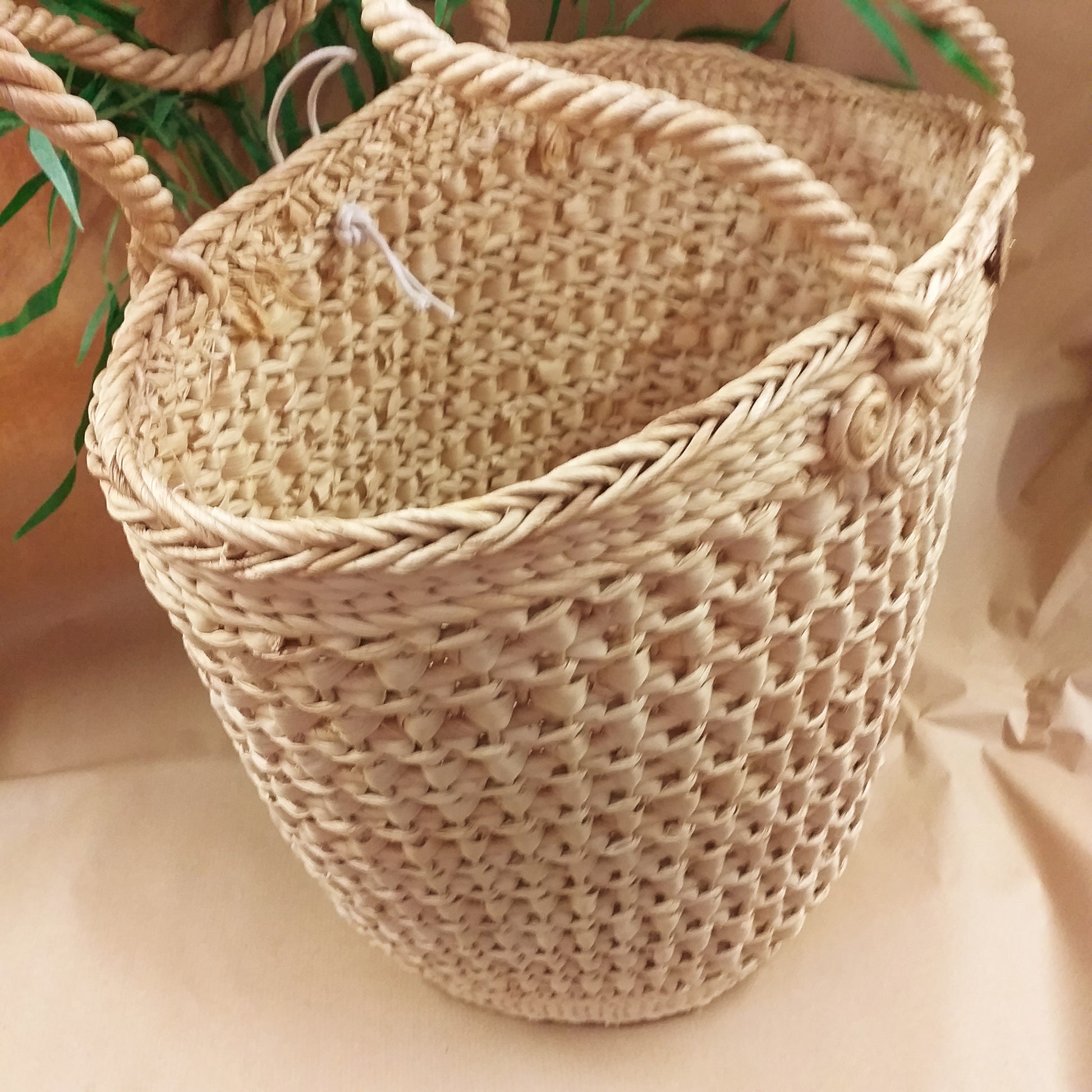 interno sporta da mare spiaggia piscina chiusura bottone di legno borsa paglia estiva fai da te decorazioni personalizzare decorare