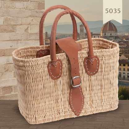 chiusura manici simil-cuoio borsa giunco per spiaggia mare estiva di paglia da decorare con applicazioni passamaneria rivestire tessuto uncinetto rafia fiori crochet mattonelle granny