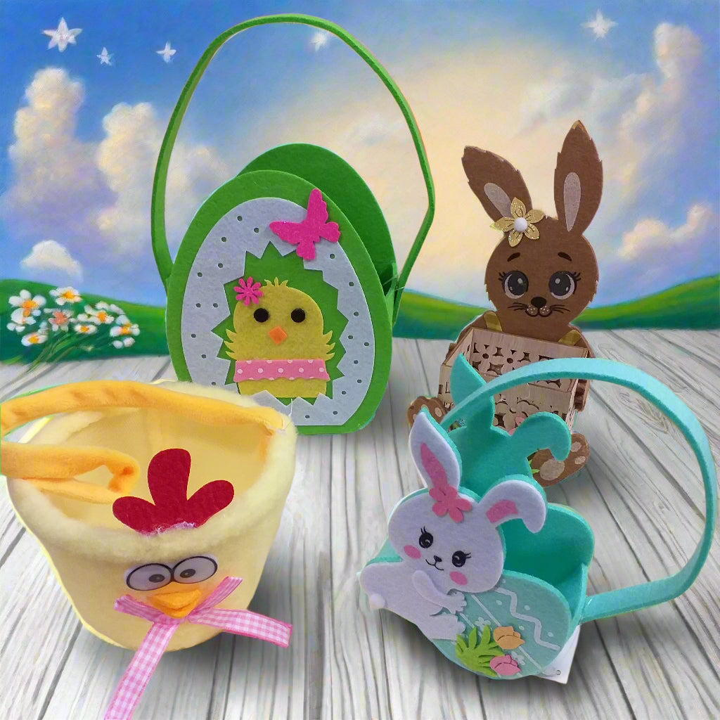 shopper borsa regalo cestino porta uovo feltro fai da te pasquale per confezione regalo ovetti fiori dolci pasticceria gioielleria erboristeria profumeria vetrinistica packaging idee gadget souvenir
