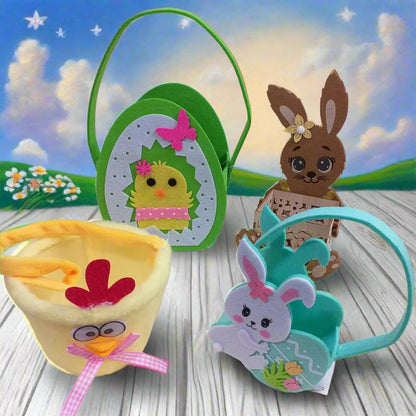 shopper borsa regalo cestino porta uovo feltro fai da te pasquale per confezione regalo ovetti fiori dolci pasticceria gioielleria erboristeria profumeria vetrinistica packaging idee gadget souvenir