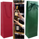 bordeaux verde borse con manici corda per confezione regalo vino Natale shopper bag portabottiglie confezionamento verticale bordolese borgognotta