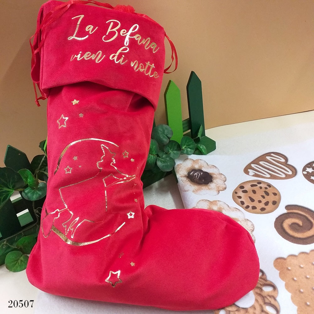 Calze Della Befana Personalizzate NIBESSER - Con Nome, 46cm, Per Camino E Decorazione - Foto 2