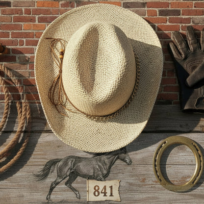 cowboy sportivo tesa economico cappello donna paglia rafia estivo per mare spiaggia da decorare personalizzare scritte nomi tricotin con tubolare e pompon fiori uncinetto intreccio macramè