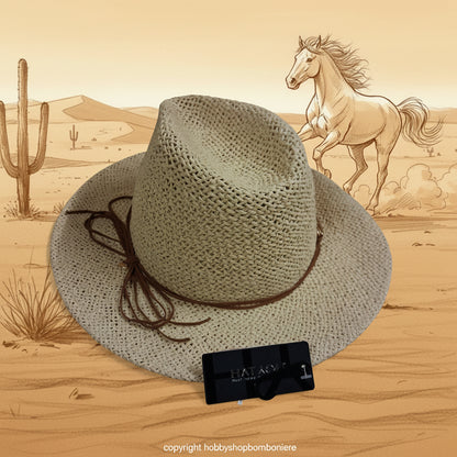 cappello di paglia modello cowboy per estate spiaggia mare outfit amazzone per chi ama i cavalli