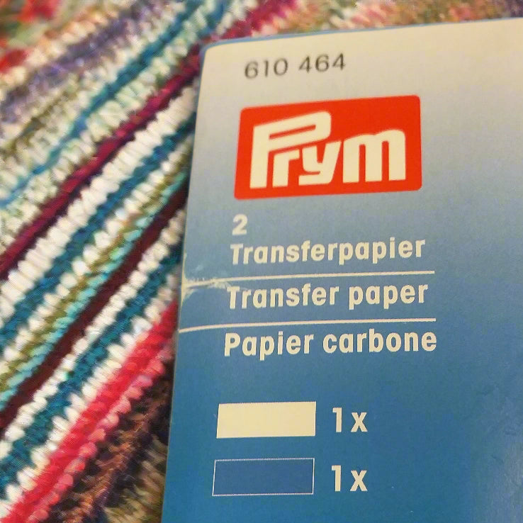 Stafil Prym carta transfer tipo carbone da ricalco schemi disegni sagome copiativa trasferibile varie superfici tessuto pelle legno cartone porcellana gesso confezione da 2 fogli chiaro e scuro