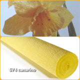 PF574 giallo canarino shop online vendita a rotoli carta crespa pesante 180 g colorata per realizzare composizioni di fiori grandi giganti decorazioni packaging allestimenti vetrine