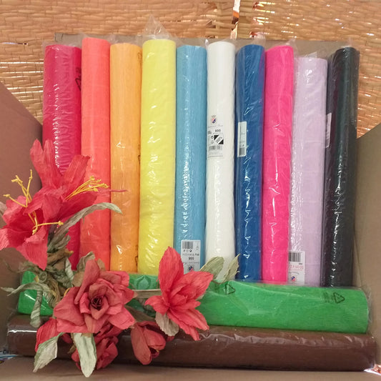 12 colori carta crespata 180 g pesante colorata per fiori grandi e giganti composizioni floreali centrotavola rosso lavoretti facili bambini fai da te bomboniere allestimento matrimonio