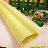 PF574 giallo canarino shop online vendita a rotoli carta crespa pesante 180 g colorata per realizzare composizioni di fiori grandi giganti decorazioni packaging allestimenti vetrine