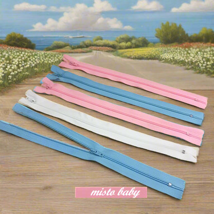 assortimento cerniere colori baby chiusure lampo con zip per borse artigianali fai da te uncinetto lavori con ferri da maglia pochette stoffa clutch bags chunky borsette di cucito creativo