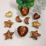 66 Pezzi Mini Sfere Di Vetro Con Glitter Stella | Ciondoli Per Bijoux Fai Da Te | Pendenti Colorati - Foto 3