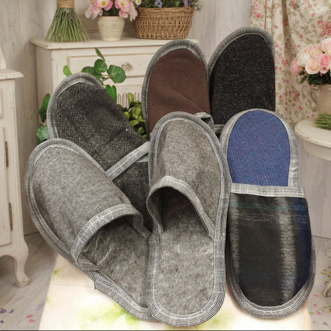 Pantofole per Ospiti - Set di 4 in feltro dis. Canazei - 2 Colori - Arredo per la casa Pantofole per Ospiti - Set di 4 in feltro dis. Canazei - 2 Colori - Arredo per la casa