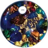 multicolore piastra rotonda 5 cm stile Murano ciondolo vetro per collana pendente grande fai da te gioielli bijoux bigiotteria