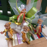 confezione confetti packaging clown pagliacci statuine bomboniere tema circo personaggi da collezione per ricordini pensierini gadget aprifesta regalini natalizi portafortuna