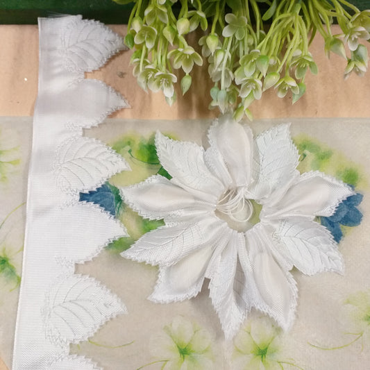 nastro canetè organza portaconfetti tirante foglie petali per costruire coccarda segnaposto packaging confezionamento bomboniere fai da te fiori confetti italiani