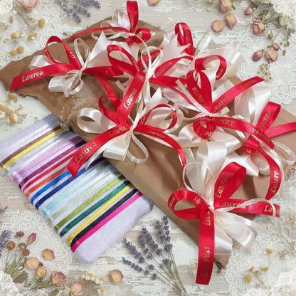 panna e colori scritta laurea coccarda fiocco pronto nastro raso per bomboniere fai da te confezionamento packaging portaconfetti vetrinistica scatole o segnaposto