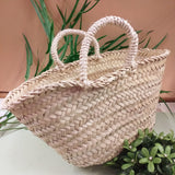 piccola cesto coffa grezza siciliana paglia palma naturale borsa mare con manici sisal da rivestire decorare fai da te personalizzare