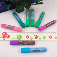 8 tubetti Crayona gel colla glitter colorata brillantini penne glue Hobby creativi lavoretti bambini decorazioni Natale con porporina lavabile