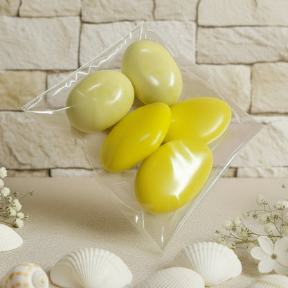 bustina sacchetto confezionato confezioni confetti gialli cioccolato e gusto limone cioccomandorla ricordino pensierino gadget regalino festa della donna bomboniere