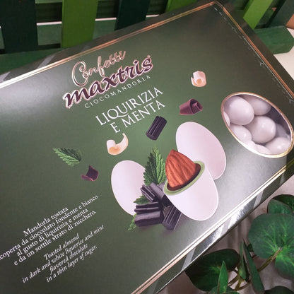 liquirizia e menta cioccolato fondente e bianco e mandorla cioccomandorla confetti gusti misti frutta uso confettata matrimonio battesimo cresima comunione compleanno fai da te bomboniere