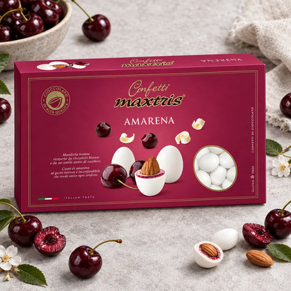 gusto amarena confetti mandorla cioccolato Maxtris bomboniere fai da te