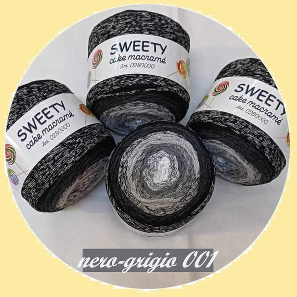 LEDENT Corda per macramè (2mm, 3x70M, grafite, nero e grigio topo) - Corda doppia ritorta per macramè LEDENT Corda per macramè (2mm, 3x70M, grafite, nero e grigio topo) - Corda doppia ritorta per macramè