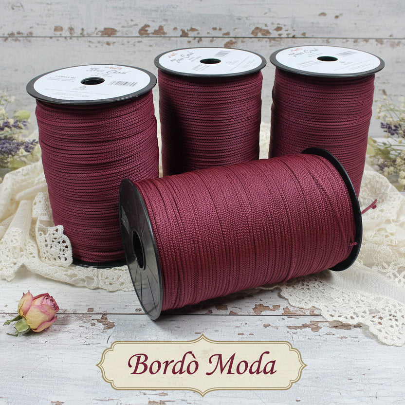 bordò moda Stafil Thai swan cordino per borse uncinetto portamonete borsellini portacellulare zainetti sacche di corda tripolino cordoncino sintetico