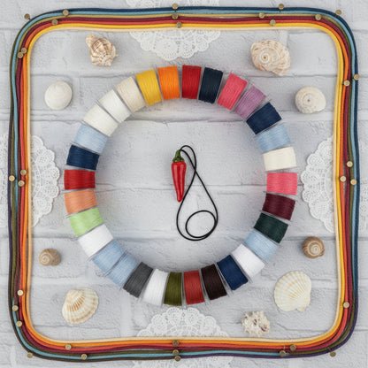 fili di cordino cerato cotone 1 mm cordoncino per creare collane ciondoli bracciali charms pendenti cucitura borse uncinetto rotoli colori vari assortiti