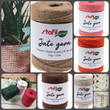 shop colori filato iuta per uncinetto di cestini porta-vaso porta-piante cesto portabarattolo da realizzare con juta naturale filo colorato rosso verde bianco uso lavori a mano di tappeti arazzi borse