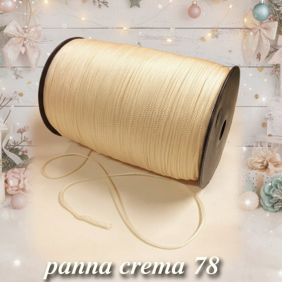 colore crema panna 78 MAS rocca 500 grammi thai sintetico cordino borse uncinetto tripolino cordoncino colori autunnali per progetti crochet clutch bags amigurumi pochette borsette da sera eleganti natale capodanno
