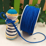 colore blu cordino cordoncino passamaneria copripunto cucito creativo corda bomboniera finitura bambole di stoffa tappezzeria