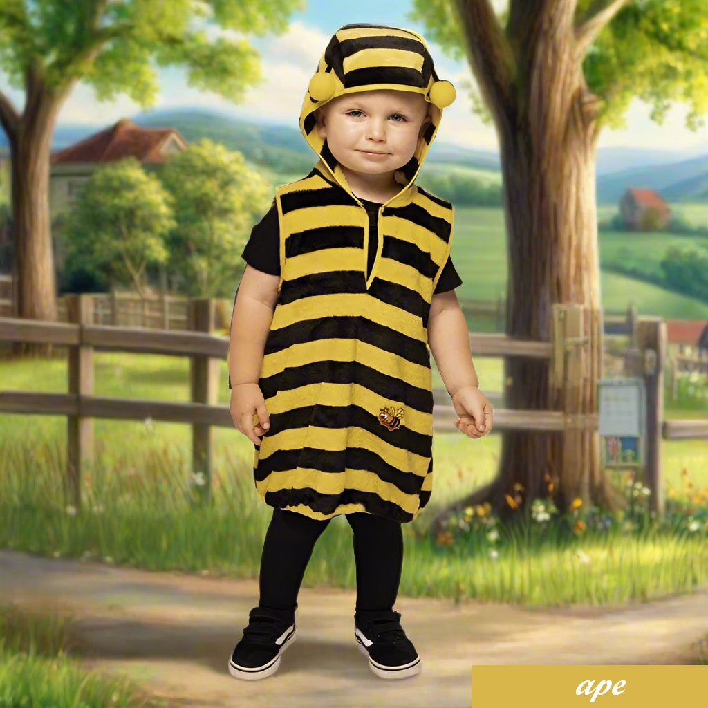 ape abito carnevale costume vestito bimbo bimba bebè 1 anno 12-18 mesi tema animali arca di noè baby