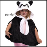panda  animali arca di Noè mantella peluche abito vestito costume di carnevale bebè bimbo bimba 2-3 anni
