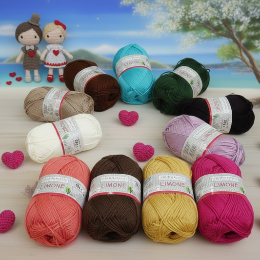 Limone Stafil-Schoeller filo cotone grosso filato top quality per uncinetto e ferri lavori a maglia top stole costume copri spalle amigurumi cuori bambole san valentino