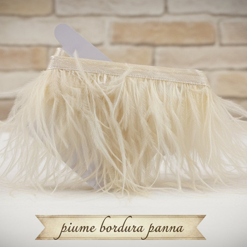 Nastro Con Piume Di Struzzo Da 1 Metro, 10 15/15 18/18 22 Cm - Foto 3