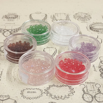 Perline mezzi cristalli collane e bigiotteria - offerta perle 4, 6 mm